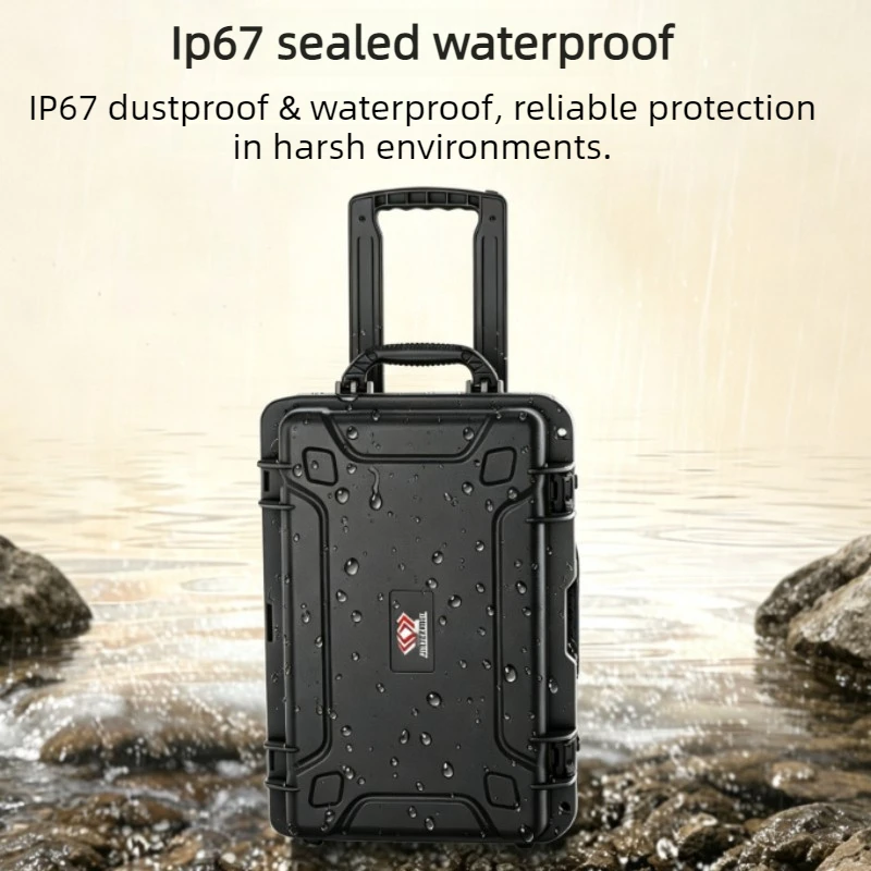 Waterproof Tool Case Safety Instrument Protective Box Portable Equipment Storage Trolley Case Household Camera Organizer Boxes
