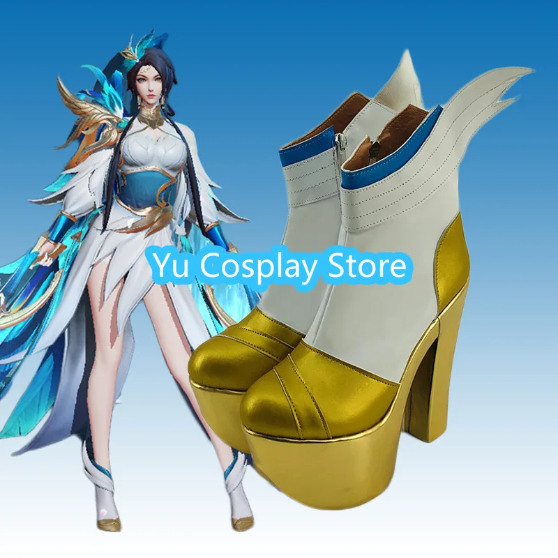 Yu Cosplay StoreJade Girl Peacock Role Playing Shoes Anime Halloween Party Scene Male and Female Costumes Props