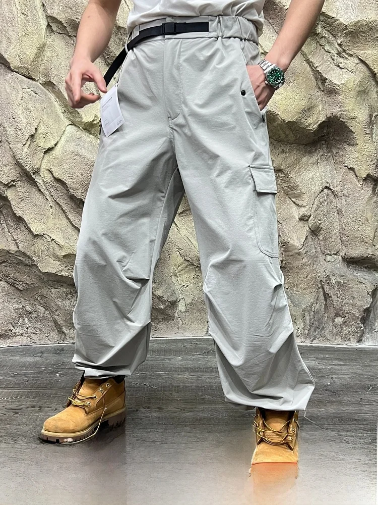 

Уличные повседневные брюки, прямые брюки для спецодежды, брюки для пар, альпинизма, Qui Dry, сложенная, свободная посадка, осень