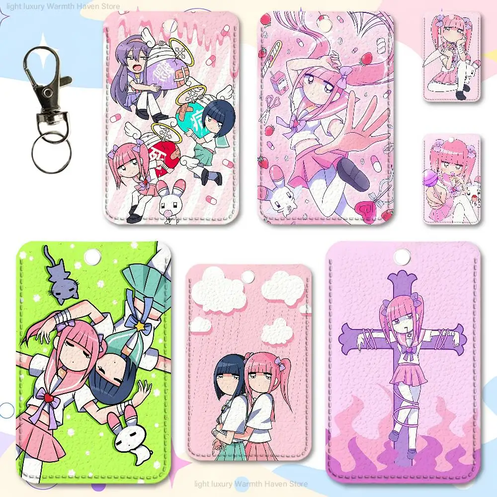 

Cute Girl M-Menhera C-Chan Holder Keychain For Work Card Bank Business Holder Student Card Protective Case Bus Card