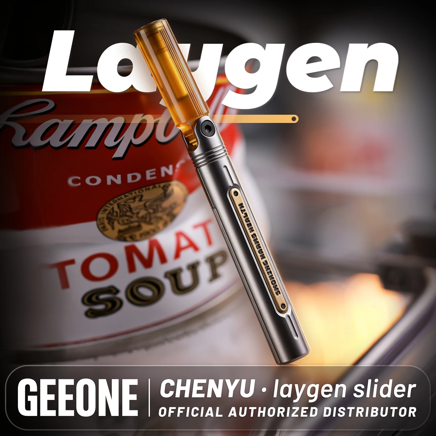 CHENYU EDC Laygen Push Slider Ultra-fine Compositefidget Push Stick Stress Relief Toy Fidget Toys Adults Anxiety Relief Gadgets