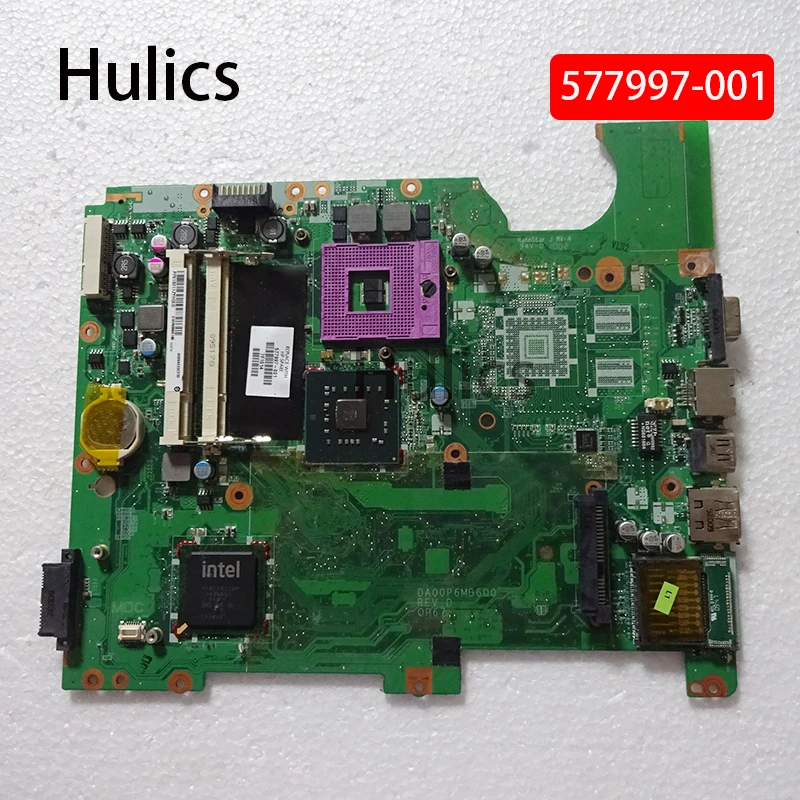 

Hulics Used 577997-001 For HP CQ61 G61 Laptop Motherboard DA00P6MB6D0 GL40 DDR2 Main Board