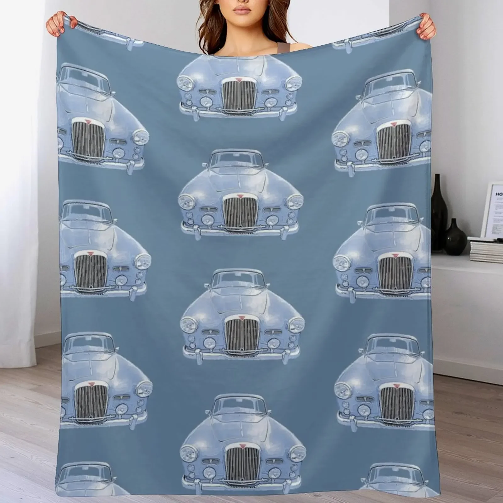 

Alvis 1960s British classic car Throw Blanket Cute Beach Designers Sofa Quilt Blankets