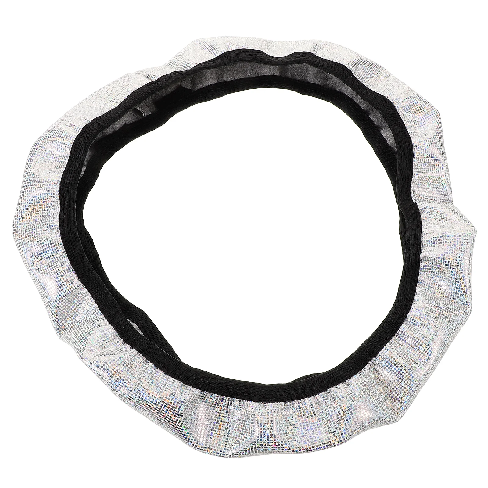 

Bling Rhinestone Steering Protector Steering Cover Wheel Wheel Cover Non-Slip Rhinestone Car Accessories 14.9\