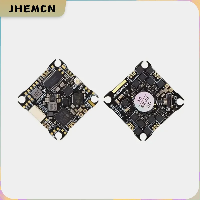JHEMCU F411ELRS AIO Flight Controller ICM42688-P OSD BLHELI_S 1-2S 12A 4in1 ESC ELRS 2.4G M3,25.5X25.5mm for RC FPV Drone