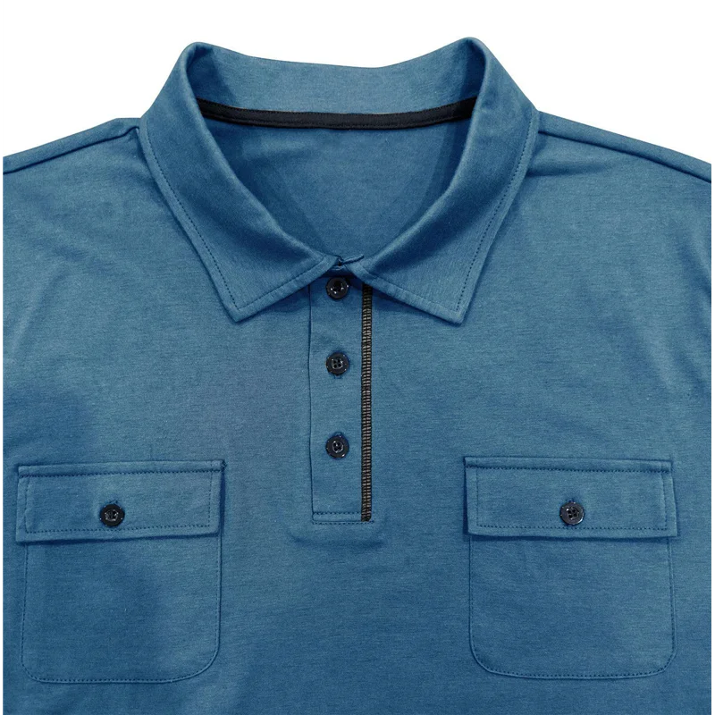 ABRT-Short Sleeve Shirts For Men Casual Moisture Wicking Golf T Shirt Slim Fit Basic Tee Tops With Pocket
