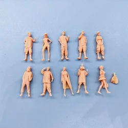1/64 1/50 1/43  Figurines Scale Model Resin New Fashion Cool Uncolored Miniatures Diorama Hand-painted T914