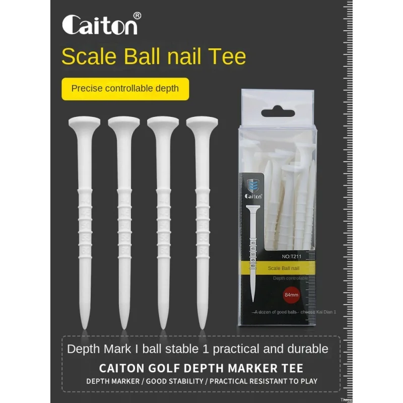 Caiton Kaidun Golf Curved Ball Nail Plastic Stable Durable Resistance Low Golf Tee