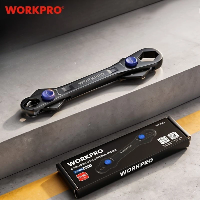 WORKPRO 12 in 1 Multifunctional Double-headed Plum Blossom Wrench New Universal Fast Two-way Maintenance Active Wrench
