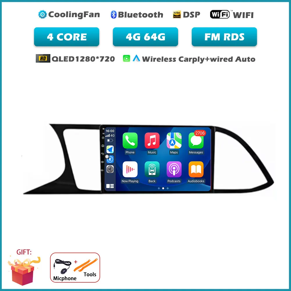 Voor Seat Leon MK3 5F 2012-2018 Carplay DSP 4G WIFI Android Alles In Een Auto Intelligent Systeem Autoradio video GEEN 2DIN DVD