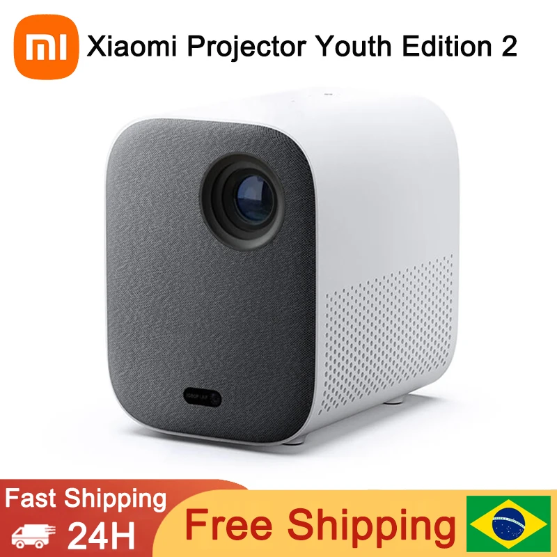 Xiaomi Youth Edition Projector 2 1080P Support Side Projection HDR10 Android TV 9.0 Portable Mini Home Theater Xiomi Projector