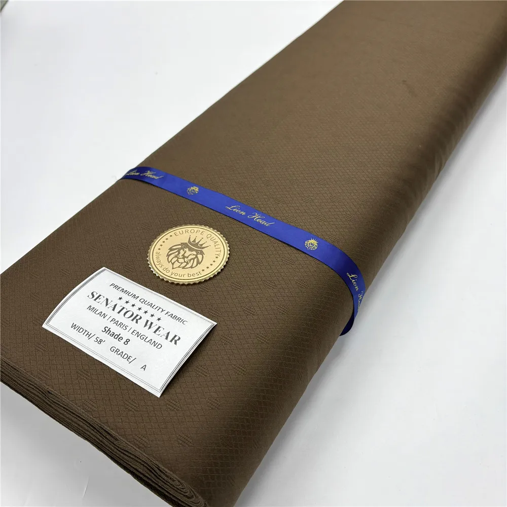 

Fashion Men Atiku Fabric Dubai Style Cloth Fabric Men TR Fabric New African Soft Fabric Men Material Suit Fabric 15A57