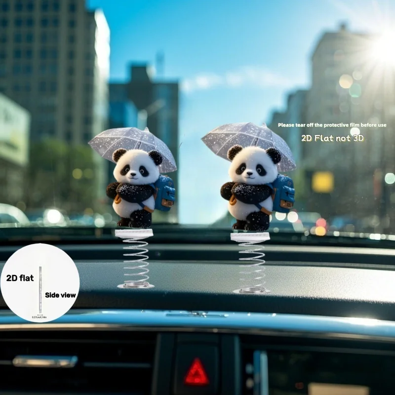 

2D Flat Acrylic Car Spring Ornament accesorios para auto interior anime car decoration accessories superman car accessory