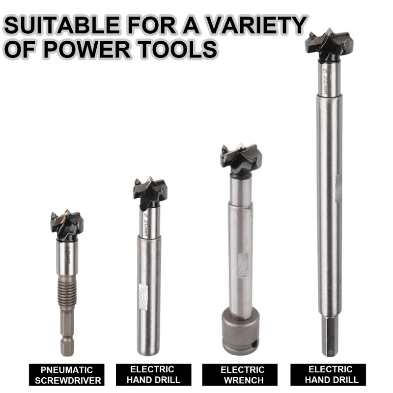 16mm/18mm/20mm/22mm/25mm/28mm/30mm/32mm/35mm Woodworking Drill Bit with Cutting Head for Smooth Boring