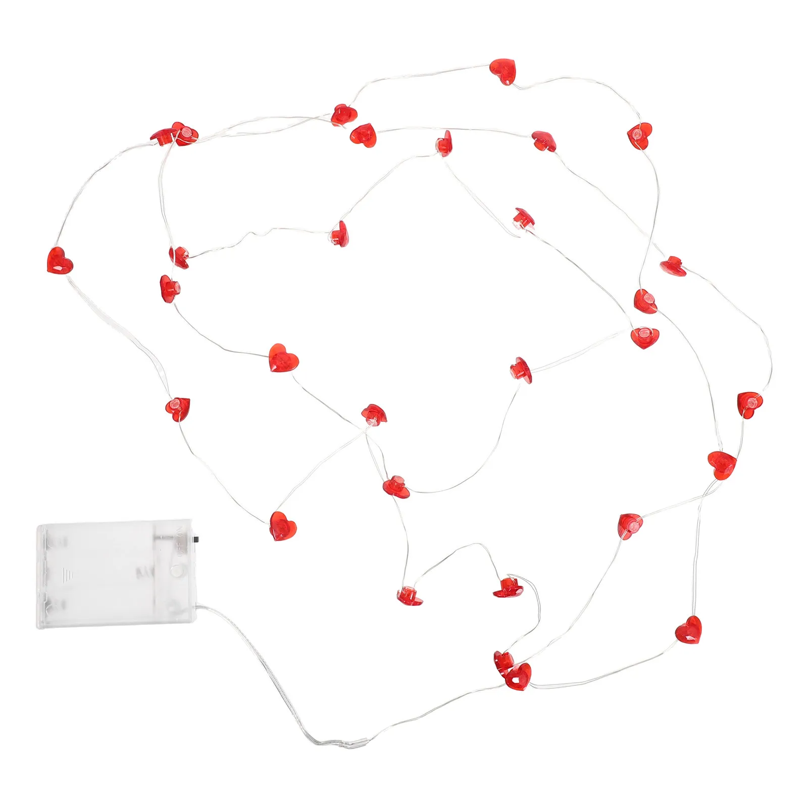 

Набор из 1 комплекта медных гирлянд в форме сердца, романтическая светодиодная гирлянда для декора окна спальни, создающая атмосферу, для подвешивания