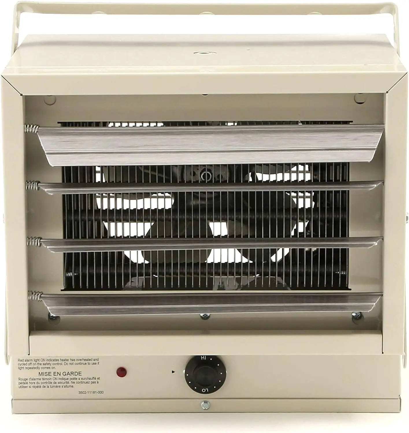 FUH Electric Heater for Garage, Factory, Basement, Warehouse, and Outdoor Use, Beige