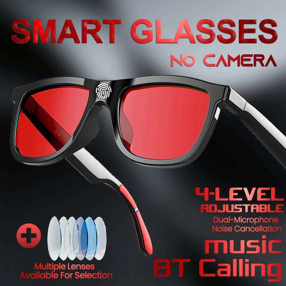 

Умные беспроводные аудиоочки 2026 BT E05C с функцией звонков и воспроизведения музыки, с электрохромными линзами, для активного отдыха