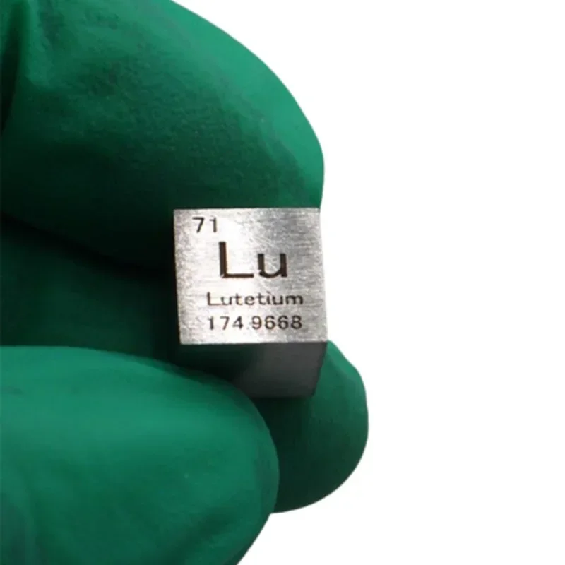 Lutetium Cube 10mm Density Metal Lu Element Hobby Collection Specimens