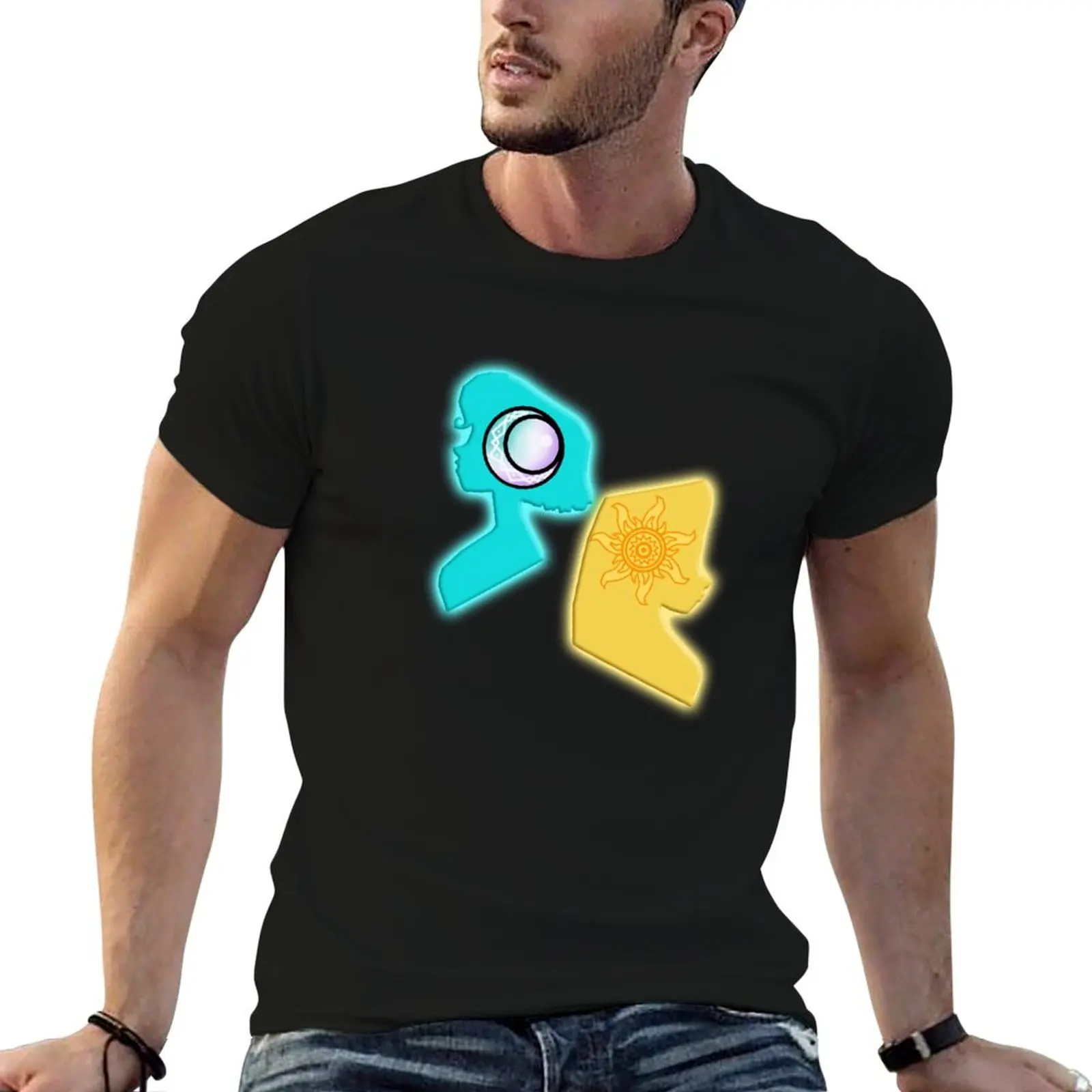 

Sundrop and Moonstone T-Shirt man t shirts graphic anime t shirts oversize anime t shirts for man T-shirt
