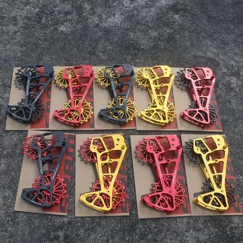 Imagen 2 del producto Jaula de polea de gran tamaño para bicicleta de montaña, polea de cerámica de desviador trasero 14T 16T, rueda Jockey para SRAM 11S 12S Eagle XX1/X01/GX/NX AXS