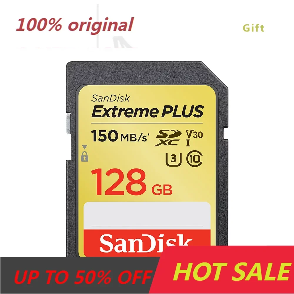 Карта SanDisk Extreme SD SDHC/SDXC 512 ГБ 256 ГБ 128 ГБ 64 ГБ 32 ГБ видео microSD UHS-I Память TF 150 МБ/с Class10 U3 Для камеры V30 4K