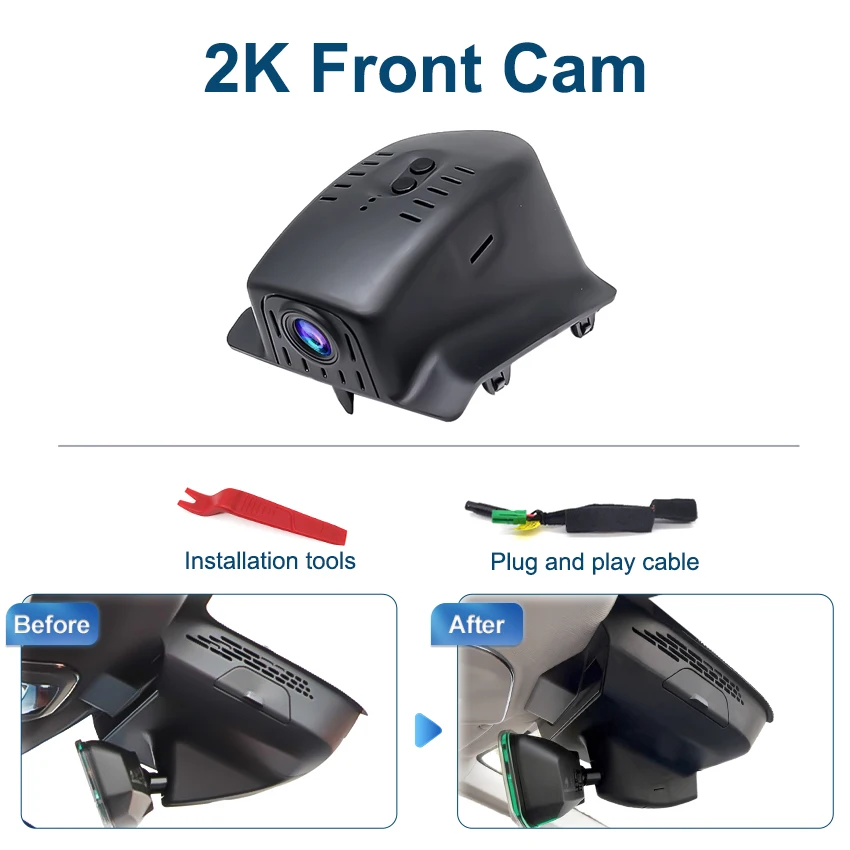 Nieuwe 4K Plug En Play Dash Cam Video Recorder Wifi Auto Dvr Camera Voor Lynk & Co 01 2017-2025 Voor lynk Co 05 05 + 2020 2021 2022