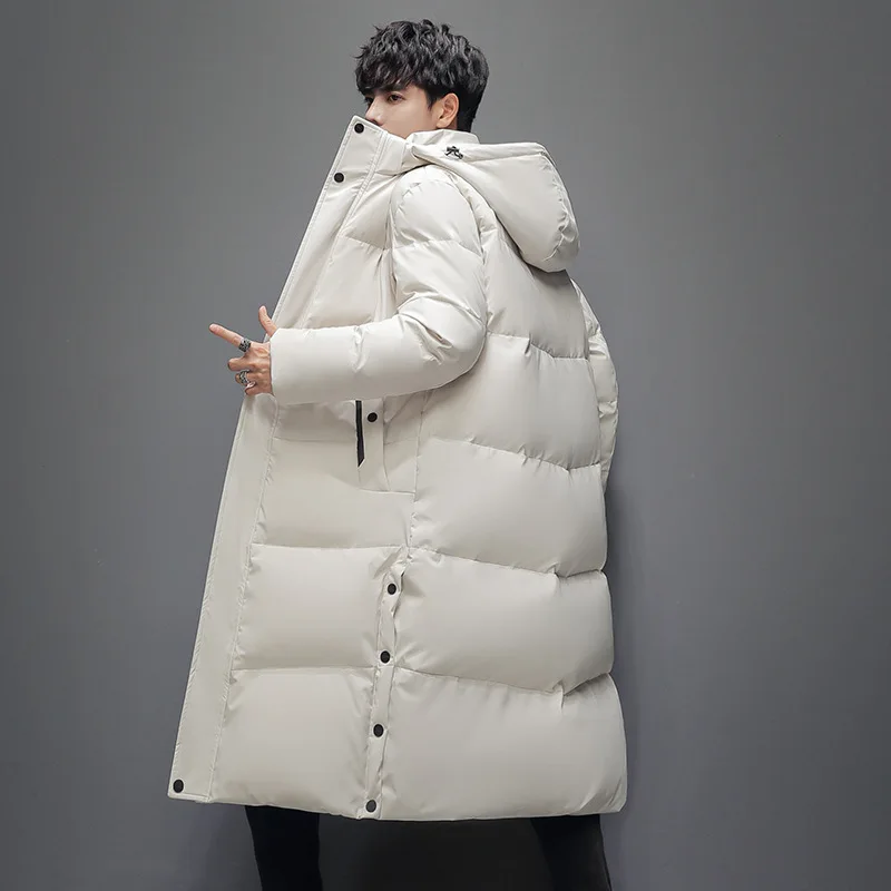 Length Puffer Coat Man With Fur Collar Hooded Duck Down Coat Female Feather Parka Waterproof Winter Women Long Puffer Jacket Men