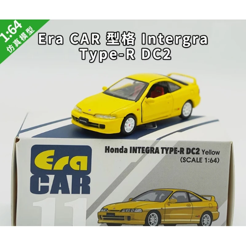 Era – voiture en alliage moulé sous pression, échelle 1:64, Honda Intergra type-r DC2, Collection de modèles, Souvenir, affichage statique, ornements, cadeau