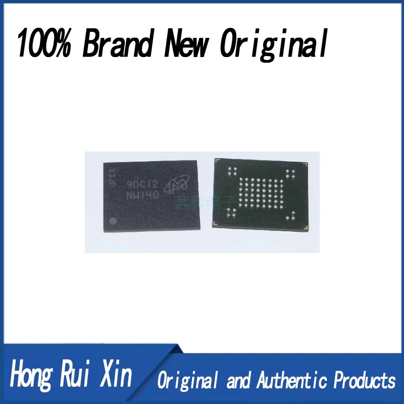 100% new 5-piece flash memory, 4GBIT, 63VFBGA, MT29F1G08ABCHC-ET: C, NW140, NWI40, MICRON, BGA63,