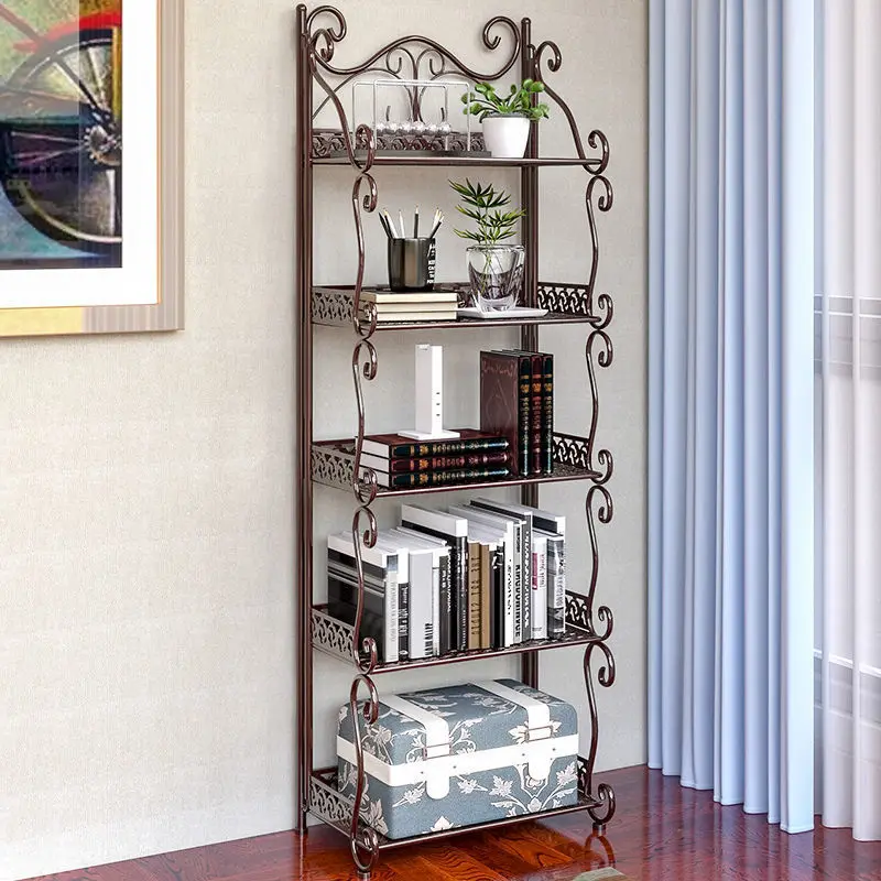 Simple bookshelf, floor to floor, multi story home living room, multifunctional shelf, book storage rack, bookshelf,