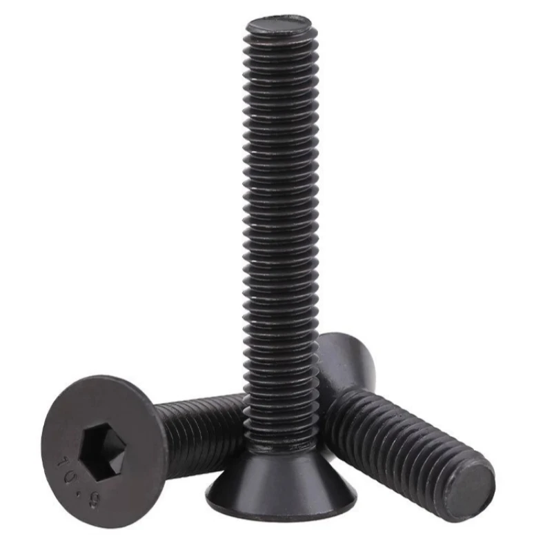BSW 1/4 1/8 3/16 5/32 5/16 3/8 Grade 10.9 Black Steel British Standard Hexagon Hex Socket Countersunk Flat Head Screw Bolt