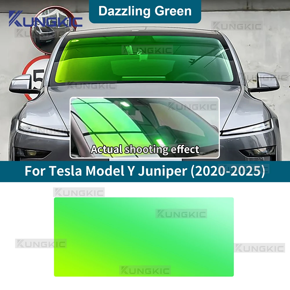 

64%VLT ослепительный зеленый хамелеон, передняя тонировочная пленка, пленка для бокового лобового стекла автомобиля, оконная пленка, наклейка на авто стекло, защита от ультрафиолета, защита от солнца и солнца