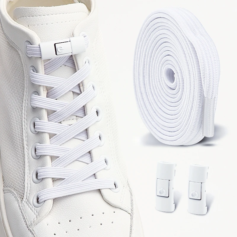 Kleurrijke glitter veters zonder strikken, elastische veters, sneakers, diamanten slot veters zonder strikken, platte veters, schoenaccessoires
