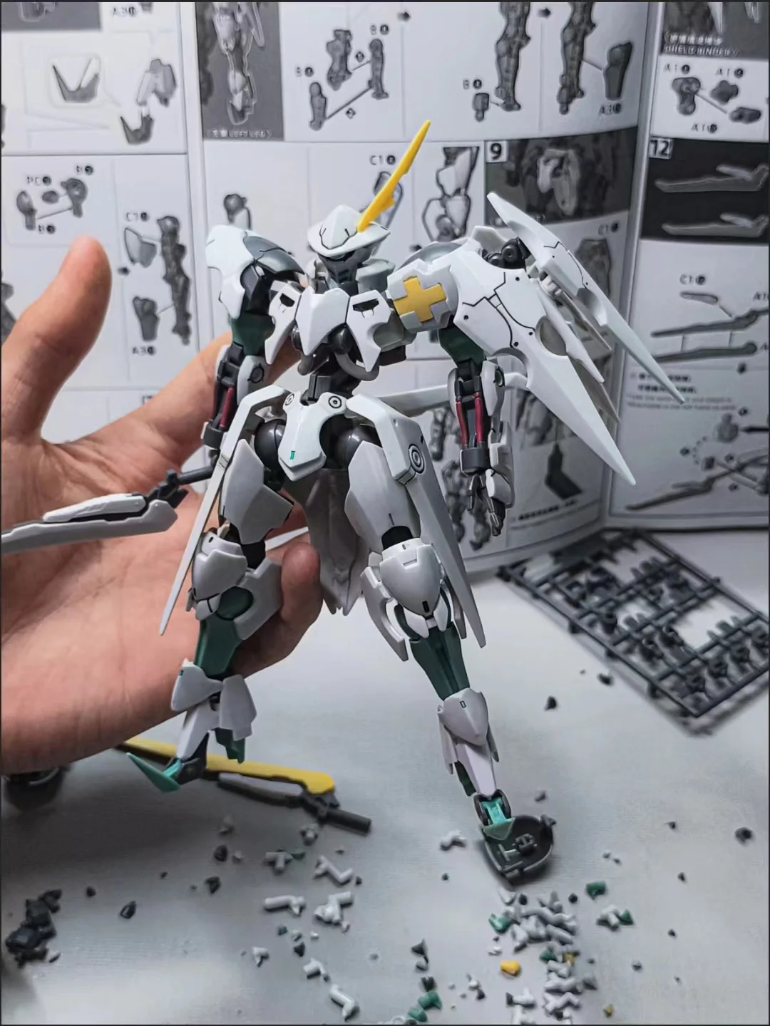 TX nouvelle usine Olfins à sang de fer Yuegang V03-0907 Oltlinde HG1/144 Kit d'assemblage modèle Mecha modèle assemblage jouets garçons cadeau