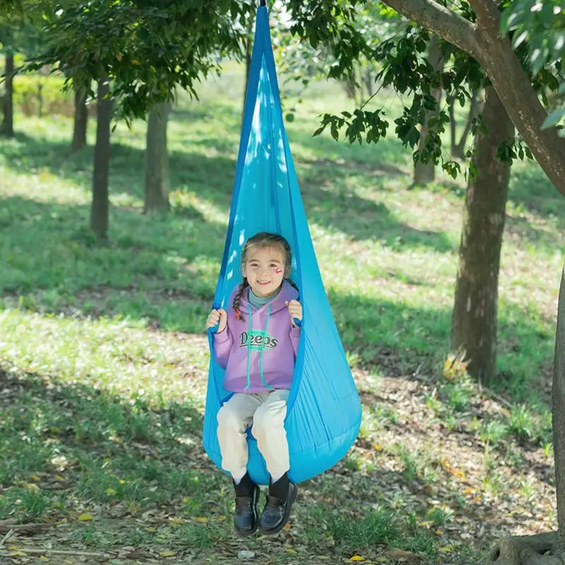 Sensory Swing Hammock Chair With Inflatable Cushion Comfortable Breathable Child Sensory Swing Seat Soft For Birthday Christmas