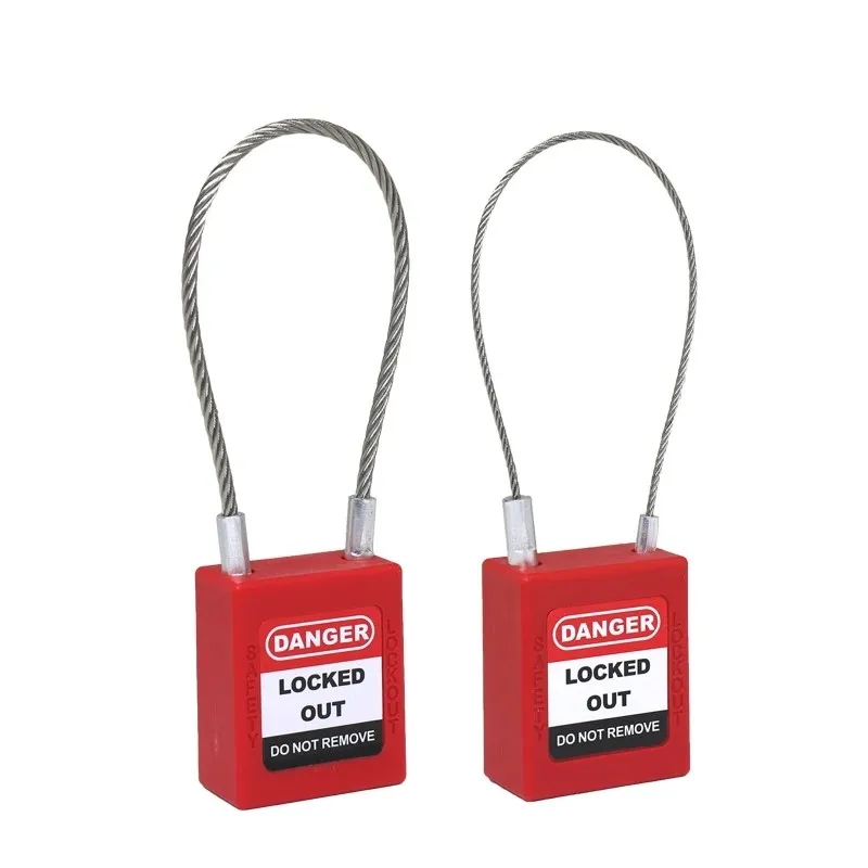 Engineering Steel Wire Safety Padlock Rope Long Beam Lockout Tag Out Isolation Lock Isolation Padlock