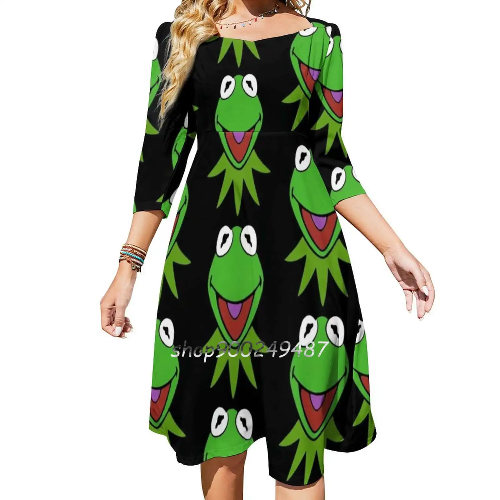 Yer A Wizard Sweetheart Knot Flared Dress Fashion Design Large Size Loose Dress Yer A Wizard The Frog Yer A Wizard Memes