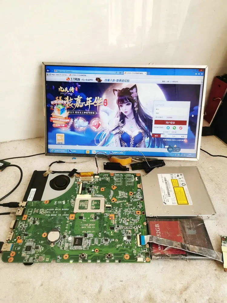K53SD Mainboard untuk Asus A53E A53S K53E X53E K53S K53SD Motherboard Laptop HM65 Chip DDR3 100% Sepenuhnya Diuji