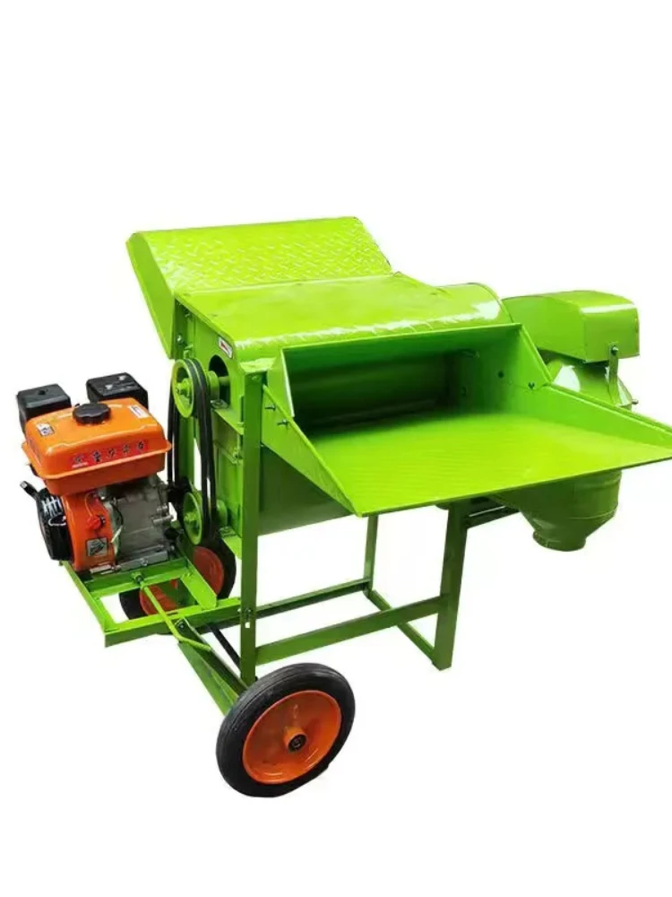 100-200KG/H Wheat Thresher Agricultural Soybean Sorghum Sesame Rice Threshing Machine Full Feeding Wheat Threshing Machine