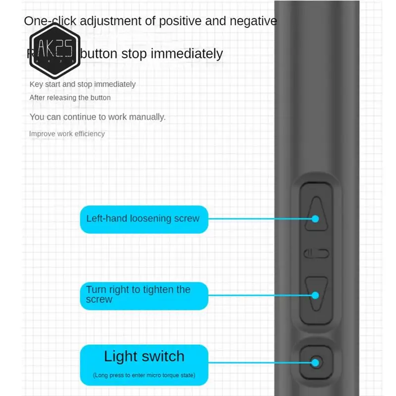 

AK25-Mini Electric Screwdriver, 28 In 1 Electric Screwdriver Kit, Magnetic Electric Precision Screwdriver For Laptop Phone