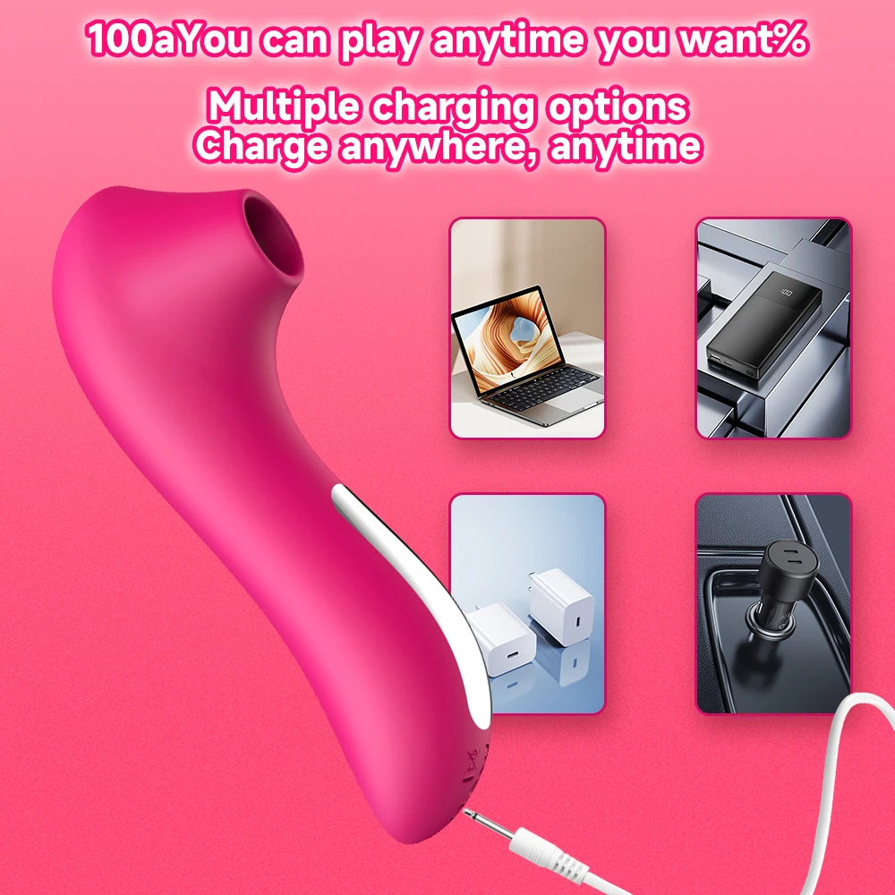 Silicone Nipple Clitoral Sucking Vibrator, Clitoral Stimulation Masturbator for Beginners Couple Sex Toys, Adult Sexy Sex Toys image 4