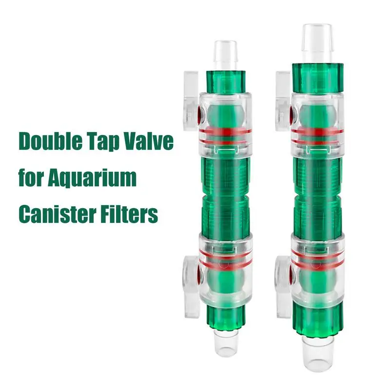 12/16mm Aquarium Double Tap Quick Release Connector Fish Tank Hose Pipe Valve Aquarium Filter Connector Acuarios Accessories