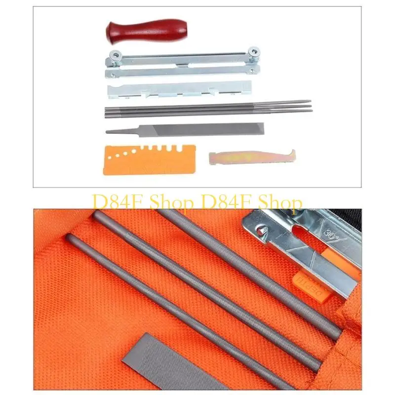 D84F 5/32 3/16 7/32 Inch Round Files Raker Tooth Depth Gauge Filing Guide Handle