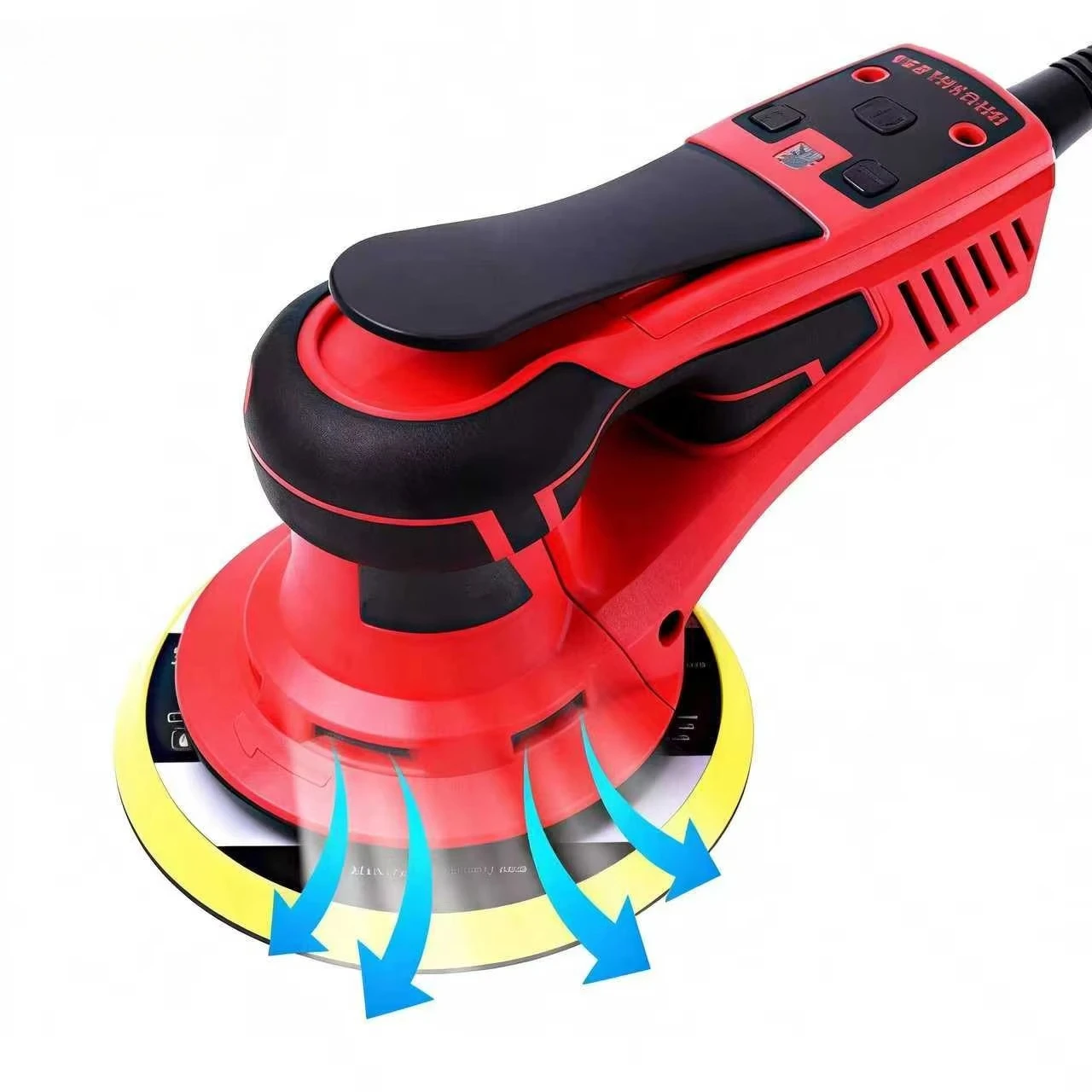 

6inch 350W Variable Speed 10000RPM Professional Grade Electric Sander Aluminum Oxide Hook Loop Pad