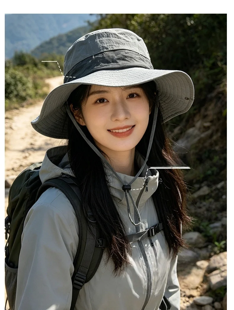 Men's and Women's Summer Quick-Dry Fisherman's Hat: Outdoor Hiking, Sports, Camping, and Adventure Sun-Protective Hat