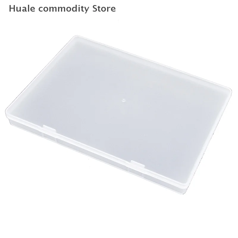 1pc Plastic Transparent Box For Mask Storage Box Large Size Small Accessory Storage Frosted Plastic Box