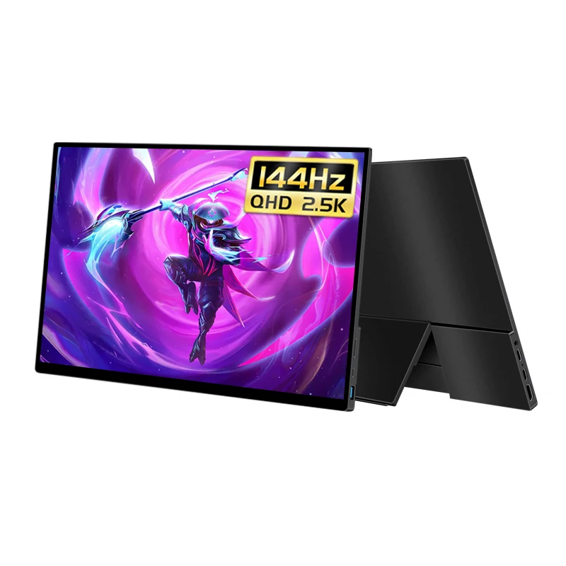 

16:10 2.5K QLED 144hz IPS Display GFF Full Invisible Stand laminated Touch Screen Extender Portable Monitor