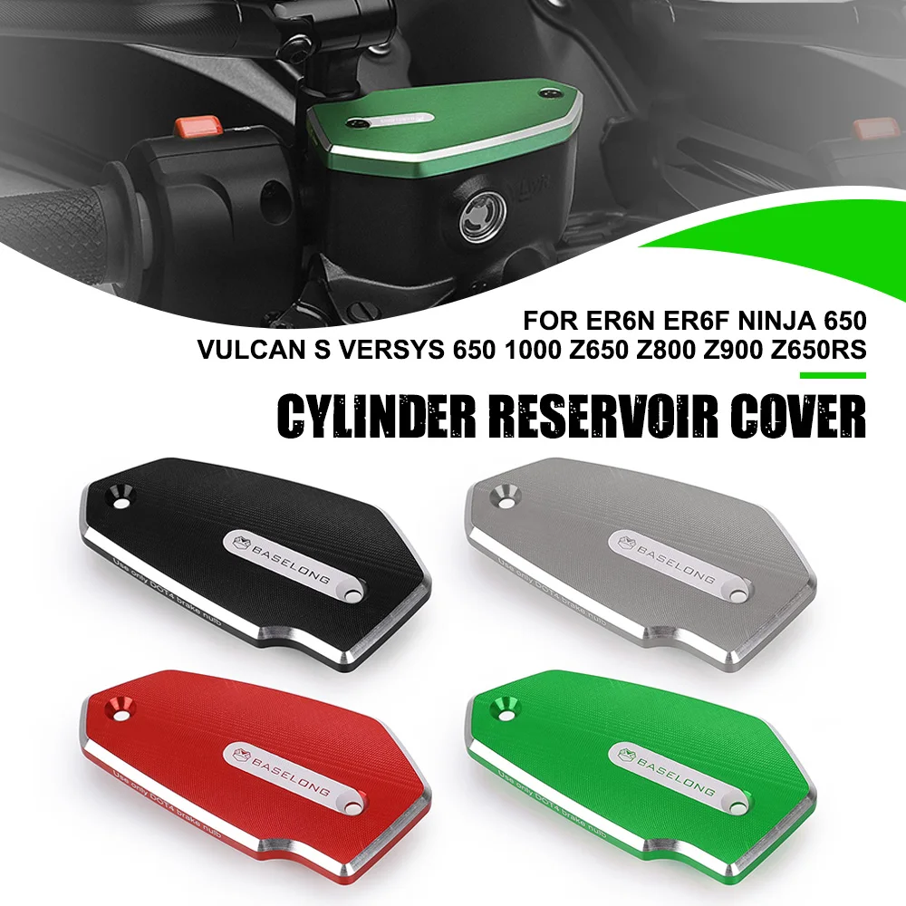 

For Kawasaki ER6N ER6F NINJA 650 VULCAN S VERSYS 650 1000 Z650 Z800 Z900 Z650RS Front Brake Reservoir Fluid Tank Cover Oil Cup