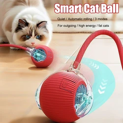 Interactive Cat Toy Ball Automatic Rolling Rechargeable, Anti-anxiety Intelligent Cat Ball, Electric Teasing Toys for Cats