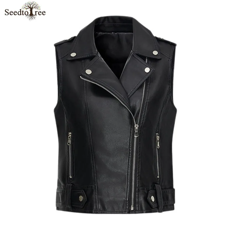 Men Vintage Brown Motorcycle Vests Zipper Pockets Leather Jacket Sleeveless Men\'s Riding Vest Motor Biker Jackets